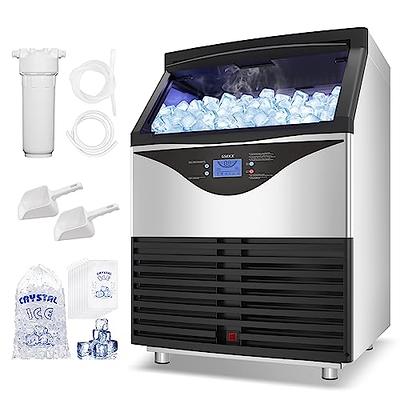 90lbs Built-in Commercial Ice Maker Stainless Steel Bar Restaurant