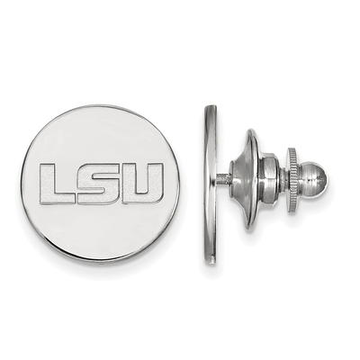 LogoArt Sterling Silver Louisiana State Small Pendant Necklace