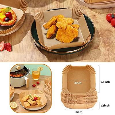 Air fryer liners, 6.3 inches 50PCS Air Fryer Paper Liners Air Fryer  Disposable Paper Liner Non-Stick, Oil-Proof, Water-Proof. Food Grade Baking  Paper for Roasting Microwave - Yahoo Shopping