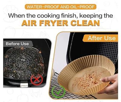 Air Fryer Disposable Paper Liner, 50PCS 6.3 Inch Non-stick