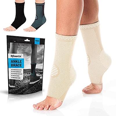Beister 1 Pair Ankle Brace Compression Support Sleeve for Women