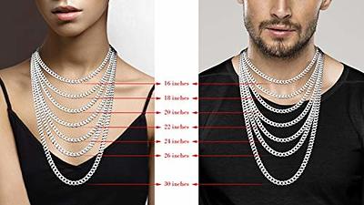  Jewlpire 925 Sterling Silver Chain Necklace for Women