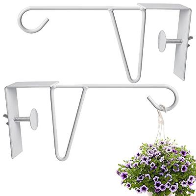 LiteViso Vinyl Fence Hooks, 6 Pack 5 x 10 Inches Over Fence Hanger Durable  White Patio Hangers Powder Coated Steel Fence Hanger for Hanging Plants  Bird Feeders,Lights,Hanging Basket,Pool Tools - Yahoo Shopping