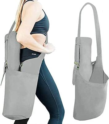 Uhawi Yoga Mat Bag Large Yoga Mat Tote Sling Carrier with 4 Pockets Fits  All Size Mats With Multi-Functional Storage Pockets Light And Durable（With  Yoga Mat Carrying Strap） (Ash gray) - Yahoo