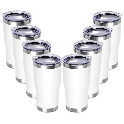 DOMICARE 20oz Stainless Steel Tumbler Bulk with Lid, Double Wall