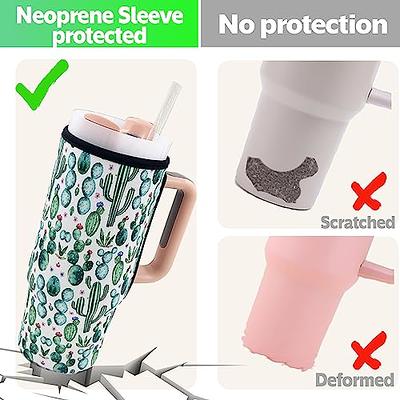 MMH Straw Cover Spill Stopper Boots for Stanley Cup 40 oz 30 oz Quencher  H2.0, Includes 2 Tumbler Silicone Sleeve,4 Straw Cover Cap,4 Leak Sproof
