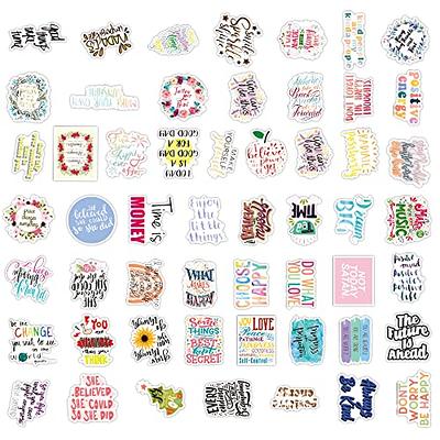 200pcs Vinyl Inspirational Stickers for Water Bottle, Motivational Stickers  for Laptop, Positive Stickers Pack for Adult Women Teen boy girl, Word  Quote Stickers for Computer Notebook Tumbler Cup 