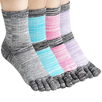 2 Pairs Five Finger Socks Cotton Blend Toe Socks Warm Christmas