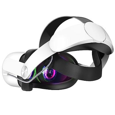 LED RGB Adjustable VR Headset Strap Bundle for Meta Quest 3 w/Battery  8000mAh