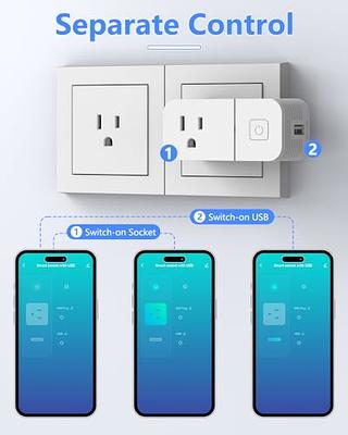 GreenSun Smart Plug WiFi Outlet Socket Smart Socket with USB