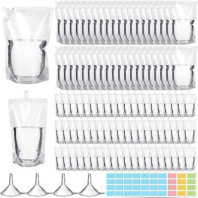 Chuangdi 111 Pcs Plastic Liquor Pouches Cruise Liquor Flask Kit, Include  100 Pcs Reusable Plastic Liquor Bags 16 oz 32 oz Drinking Flasks with 4  Funnels and 7 Sheets Colored Labels for Travel Camping - Yahoo Shopping