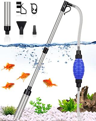 fishkeeper Aquarium Siphon Vacuum Cleaner, 256GPH/80GPH Quick Fish