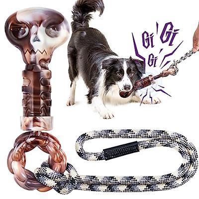 HOPET Dog Bungee Hanging Toy Indoor Outdoor Dog Tug of War Toy Interactive  Dog Toys Dog Rope Toys Exercise Ropes with 2 Dog Chew Toys for Small Medium