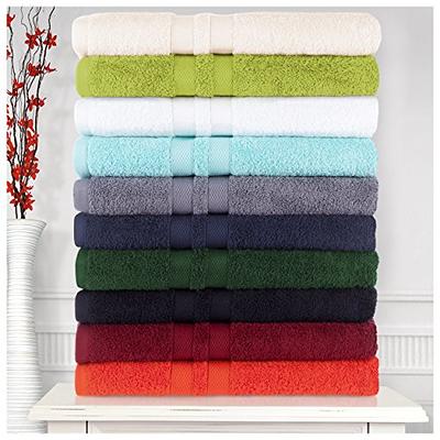 Superior Cotton 8-Piece Highly Absorbent Textured Towel Set ,Ivory
