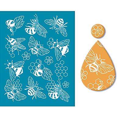 3Pcs Silk Screen Stencils for Polymer Clay, Reusable Silk Screen for Polymer  Clay with 2Pcs Squeegee, Clay Texture Sheets Polymer Clay Earrings Kit for Polymer  Clay Cutters DIY Jewelry Making Supplies 
