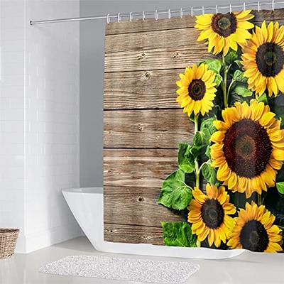 4 pieces bathroom shower curtain sets