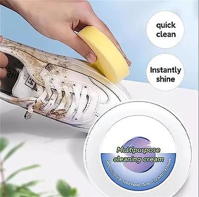 Shoes Cleaning Cream, White Shoe Cleaning Cream, Cleaning Cream For Shoes  With Sponge, Shoe Cleaner For White Rubber Soles, Shoe Whitening Cleaning  To