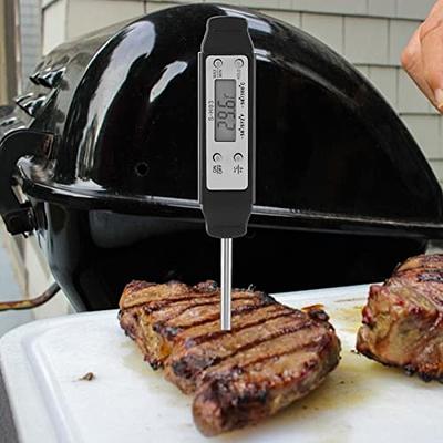 Food Thermometer Kitchen Meat Probe, Rust Resistant Stainless Steel ABS  Thermometer, Fast Measuring High Accuracy for Kitchen Cooking Cold Drink  Measuring Milk Water Temperature (Black) - Yahoo Shopping