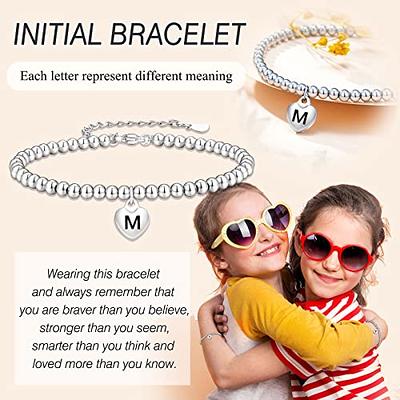 Initial Charm Bracelets for Women Girls, Letter M Initial Bracelets Teenage  Teen Girls Gifts for Jew…See more Initial Charm Bracelets for Women Girls