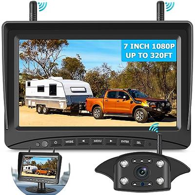 ZEROXCLUB HD Backup Camera System Kit, Loop Recording 7 Monitor with