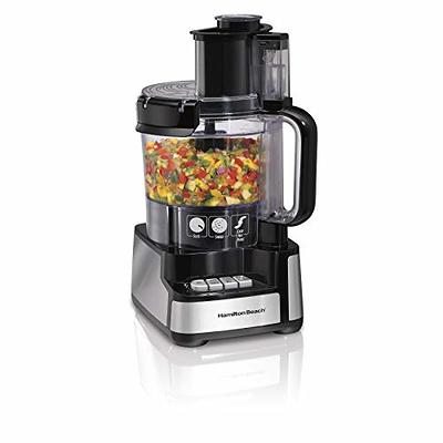 Hamilton Beach Stack & Snap Food Processor 8-Cup with Adjustable Slicing  Blade, Built-in Bowl Scraper & Storage Case (70820) 