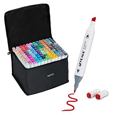  HAKIMI Unleash Your Creativity with the Ultimate 80-Piece Set  of Alcohol Art Markers - Dual Tip Markers Perfect for Artists,  Illustrators, Hobbyists, and Creative Minds of All Ages! : Arts