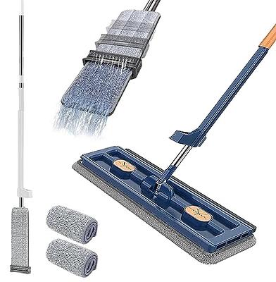 Mop for Floor Cleaning, Flat Floor Mop Wet Dry Dust Mop with