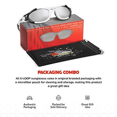 X LOOP Youth Sports Polarized Sunglasses for Boys Kids Teens Age 8