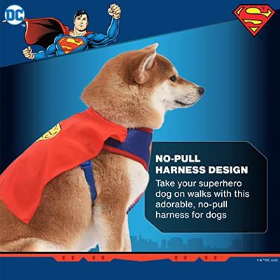 DC Comics for Pets Superman Dog Harness, Superman Dog Costume No Pull Dog  Harness