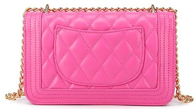 lola mae Crossbody Bags for Women Fashion Quilted Shoulder purse with  Convertible Chain Strap Classic Satchel Handbag