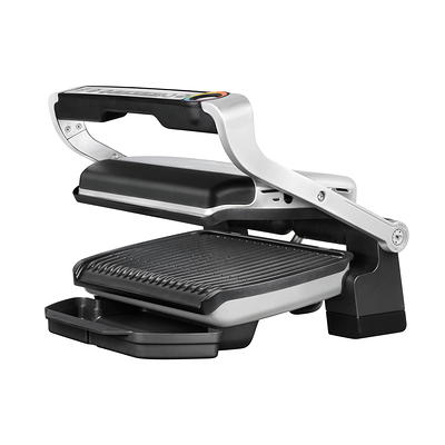 T-Fal OptiGrill Indoor Electric Grill with Removable, Dishwasher Safe  Nonstick Plates, GC712D54