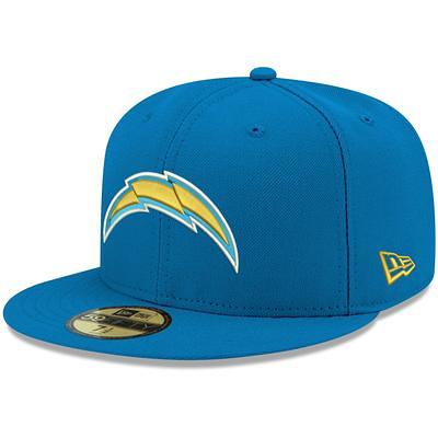 Men's New Era Cream/Powder Blue Los Angeles Chargers 2023 Sideline Historic 9FIFTY Snapback Hat