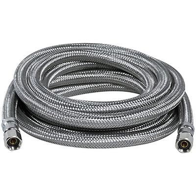 Stainless Steel Ice Maker Supply Line Hose - 10 Foot