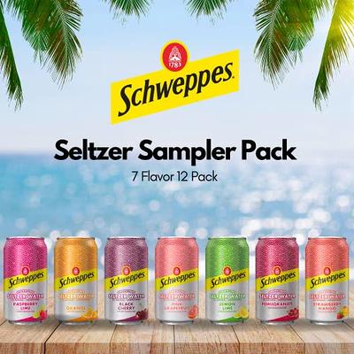 Schweppes Lemon Lime Sparkling Seltzer Water 12 oz Cans