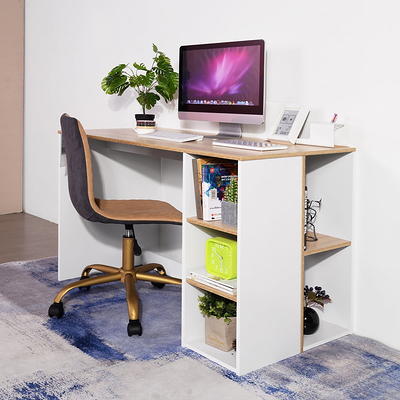  QQXX Desktop Bookshelf for Computer Desk,3-Tier