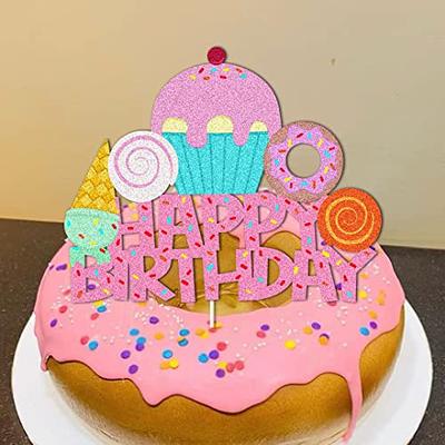 Amazon.com: 41 Pieces Candyland Party Decorations Lollipop Cupcake Toppers  Happy Birthday Cake Topper Candy Themed Cake Toppers Girl Cake Decorations  for Girl Baby Shower Birthday Party Supplies : Grocery & Gourmet Food