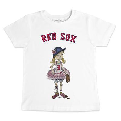 Women's Tiny Turnip White Boston Red Sox Bronto T-Shirt Size: Small