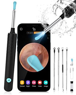 Ear Wax Removal Tool Camera - R1 Upgraded Anti-fall Off Eartips Ear Cleaner  With Camera, Wireless Otoscope With 1080p Hd Waterproof Ear Camera, Earwax