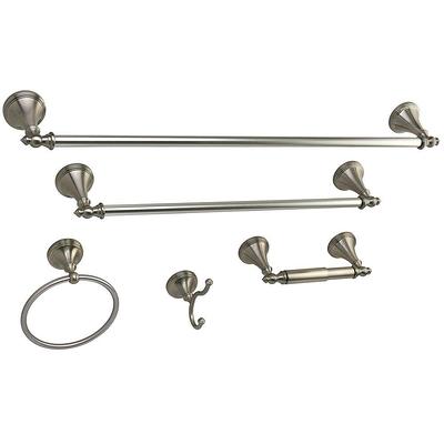 5-Piece Black Brass Bathroom Accessories Set Oil-Rubbed Bronze