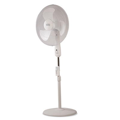 Black+Decker 18-Inch Stand Fan With Remote White BFSR18W, Color: White -  JCPenney