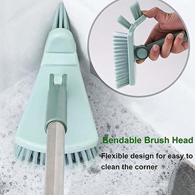 Scrub Brush Set of 3pcs - Cleaning Shower Scrubber with Ergonomic Handle  and Durable Bristles - Grout Cleaner Brush - Scrub Brushes for Cleaning