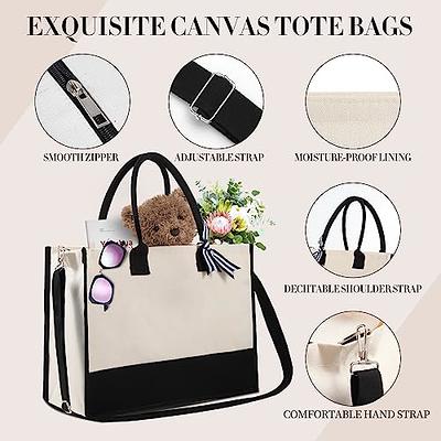 Sublimation Tote Bags Sublimation Blank Polyester Tote Bags Sublimation  Canvas Bag Reusable Grocery Bags for DIY Crafting and Decorating(20 Pieces)