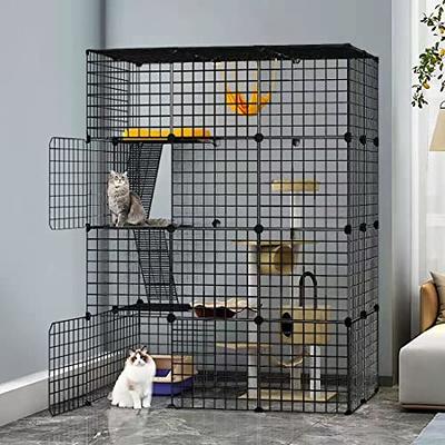 Foldable Detachable DIY Pet Fence Metal Wire Dog Cat Large Exercise Place  Cage Indoor Playpen Kennel