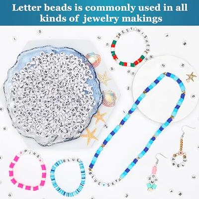  TEHAUX 1 Set Handmade Necklaces Letter Beads for DIY