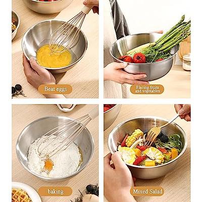 MegaChef Multipurpose Stackable Mixing Bowl and Measuring Cup Set