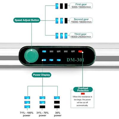  Engraving Pen with LED Light,USB Rechargeable Engraver