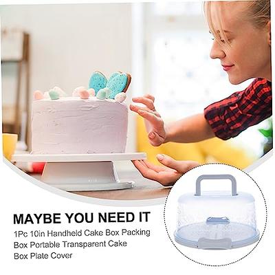 NAMOARLY 1Pc cake box cake carrier with handle muffin carrying