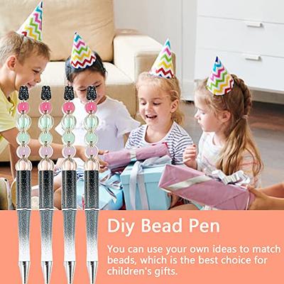  Plastic Beadable Pen Bead Ballpoint Pen Assorted Bead