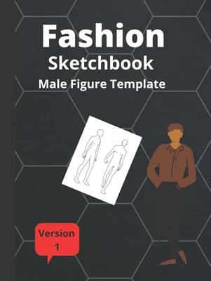 Fashion Sketchbook Figure Drawing Poses For Designers: Small Sized