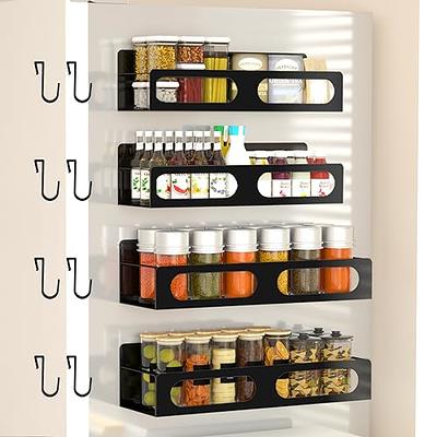 Thipoten Magnetic Spice Rack, THIPOTEN 2-in-1 Foldable Strong Magnetic  Shelf with Paper Towel Holder, Perfect Space Saver for Small